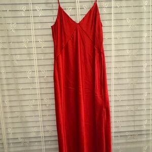 A NEW DAY | RED SLIP DRESS | GENTLY WORN | MEDIUM